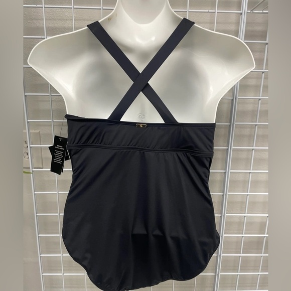 Ralph Lauren Tummy Control Shaping Plunge One-Piece Swimsuit - NEW - Size 16W - Picture 5 of 5